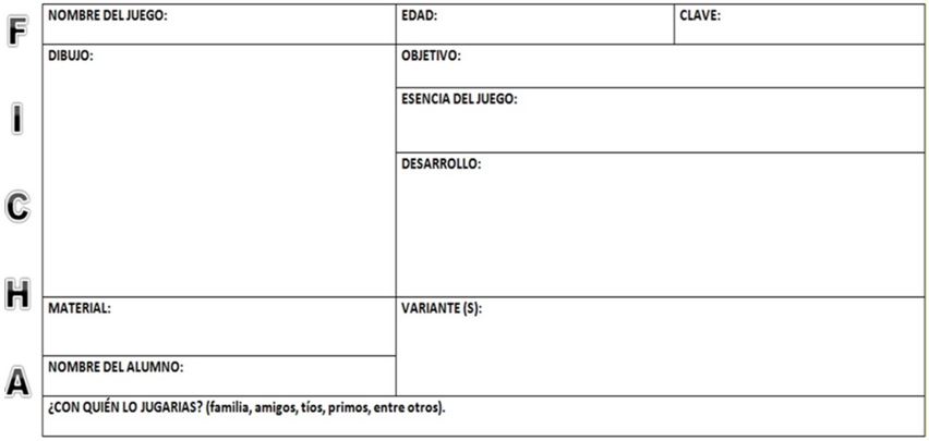 Ficha de juegos tradicionales
