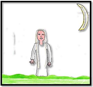 Dibujo de la Leyenda La Llorona, Costa Rica