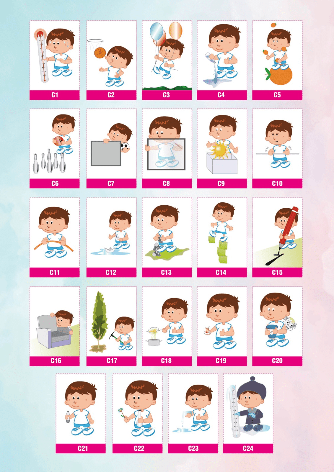The back side of concept cards produced within the scope of the research.