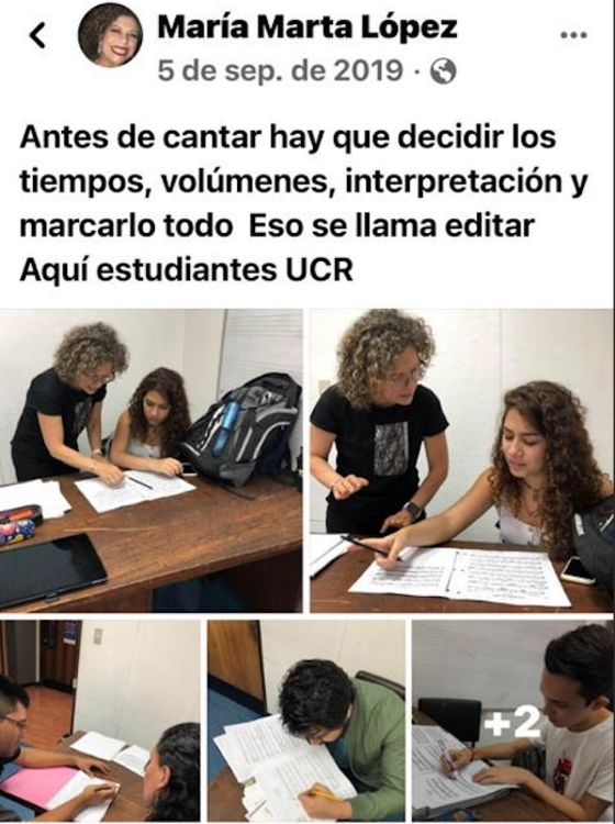 Modificaciones de los estudiantes a las partituras