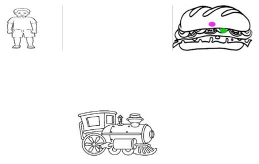 Example of a visual-world, presented on a computer screen, in an L2 teaching and learning research study.