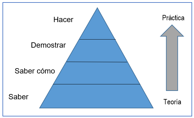 Pirámide de Miller (1990)