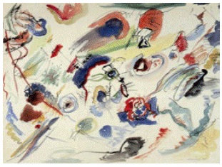 Primera Acuarela Abstracta, Kandinsky, 1910.
