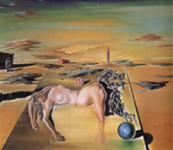 Invisible mujer durmiente, caballo, le&oacute;n. (Dal&iacute;, 1930).