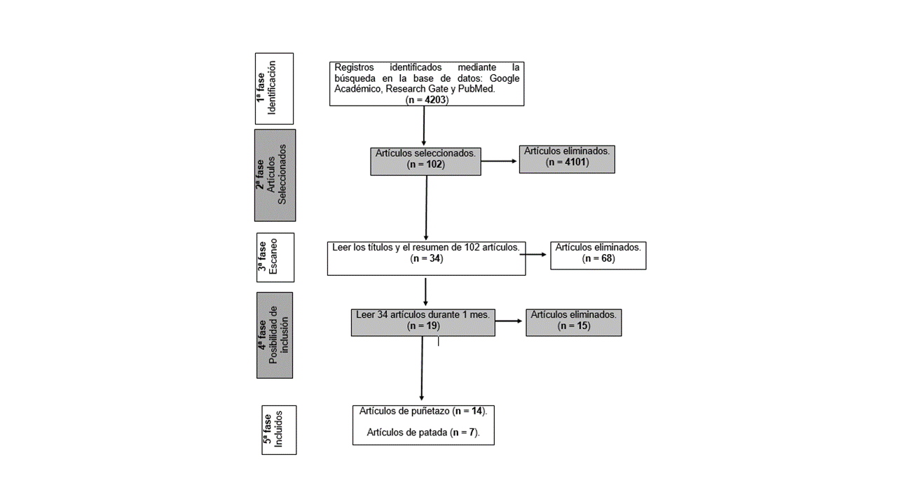 Flujograma PRISMA de la seleccin de artculos cientficos