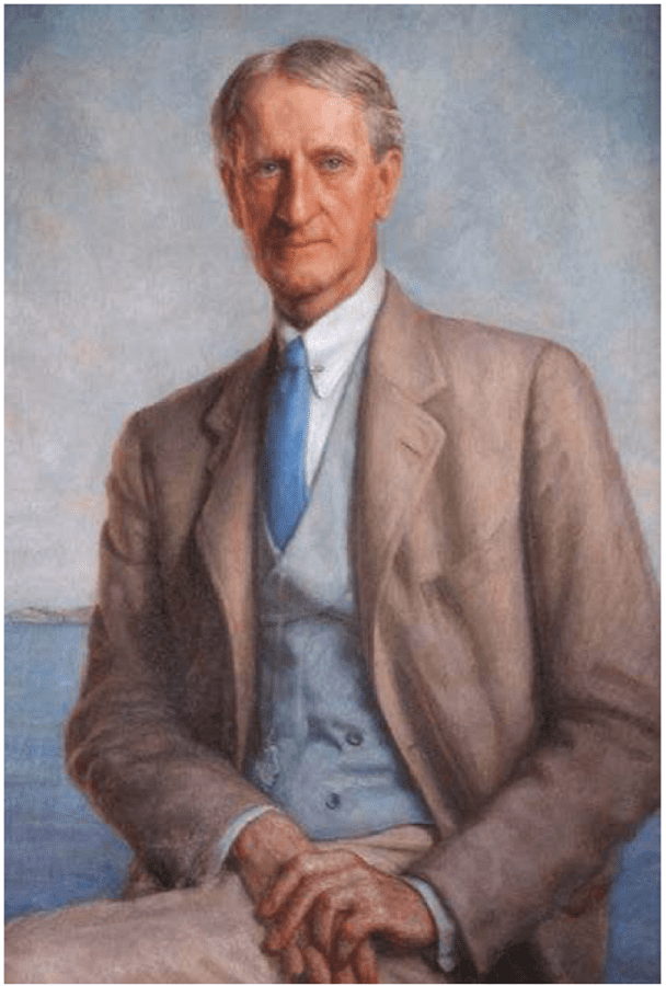 Oakes Ames (1874-1950). Portrait by his wife, Blanche Ames.