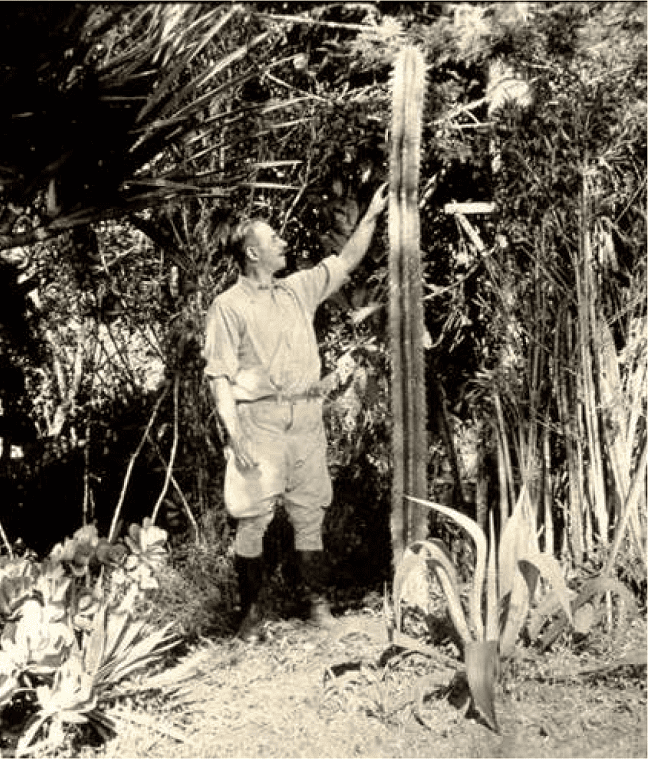 Charles H. Lankester (1879-1969) in his farm in Costa Rica. Courtesy of Ricardo Lankester.