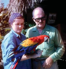 With Kerry at Cerro Colorado, Panama, 1976.
