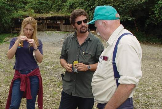 With Franco and Elvira Salas at Tapantí. Costa Rica, 2003.