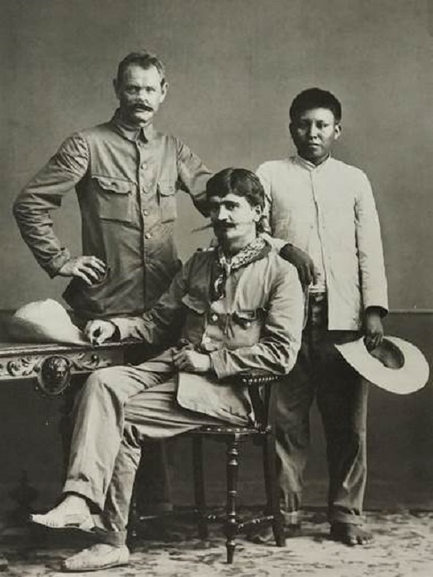 Heinrich Schmidt, Theodor Koch-Gr&uuml;nberg, and Romeo Wapixana, Manaus 1913.