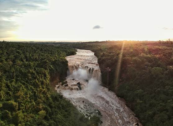 Saltos del Monday, Department of Alto Paraná, Paraguay. 