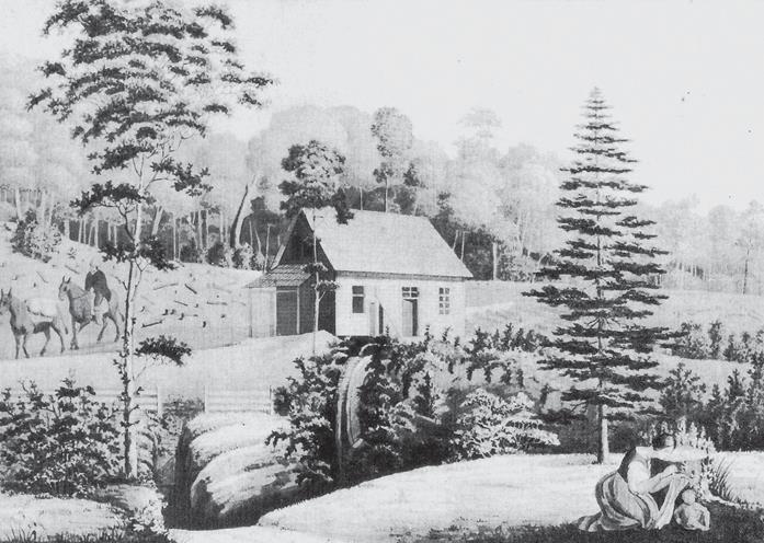 Watermill at the Fundo San Juan. By R.A. Philippi, 1856.