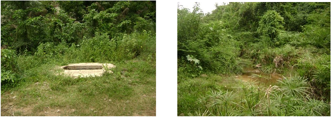 A) Pozo &ldquo;Rive Fuente&rdquo; y B) Pozo &ldquo;B&aacute;rbara&rdquo;