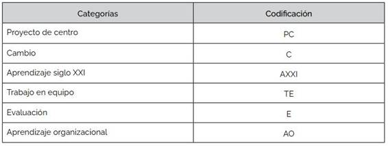Codificaci&oacute;n de categor&iacute;as de an&aacute;lisis