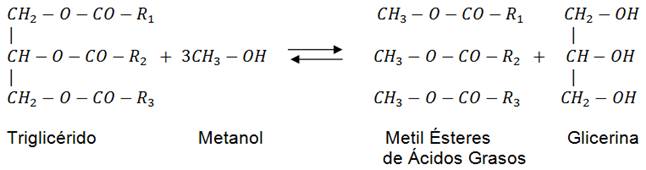 Reacci&oacute;n de transesterificaci&oacute;n.6