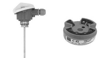 Termometro de resistencia PT-100 y transmisor en la cabeza.