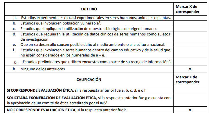 Evaluaci�n �tica