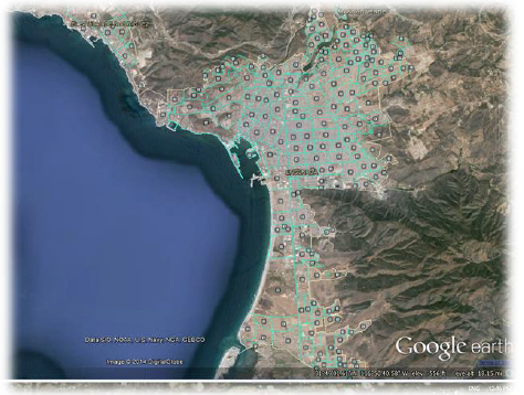 Zonificación por AGEB para la zona urbana de Ensenada B.C. México