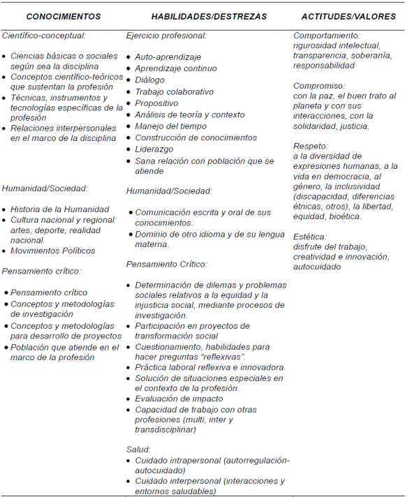 Propuesta de Mandato Pedag&oacute;gico Institucional o perfil de egreso profesional de la UCR
