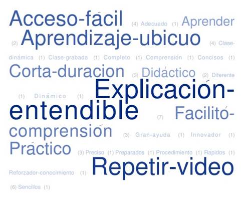 T&eacute;rminos de desagrado hacia los CED expresados por el grupo participante