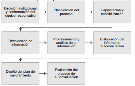 Pasos para la ejecución de la autoevaluación