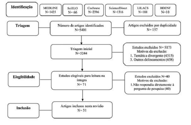 Fluxo de sele&ccedil;&atilde;o dos artigos. Sobral (CE), Brasil, 2020.