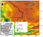 Altitude and locations of studied karst aquatic ecosystems. Sampled lakes came from three altitudinal ranges: 100-500 m.a.s.l. (El Pet&eacute;n), 500-900 m.a.s.l. (Lacand&oacute;n forest) and 1 000-1 500 m.a.s.l. (Montebello). 