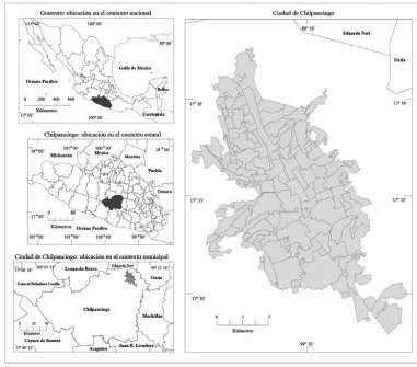 Localizaci&oacute;n del &aacute;rea de estudio