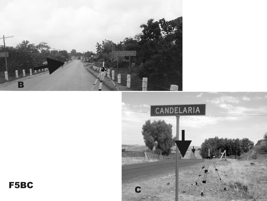 B) Entrance of the San Crist&oacute;bal town from Candelaria.