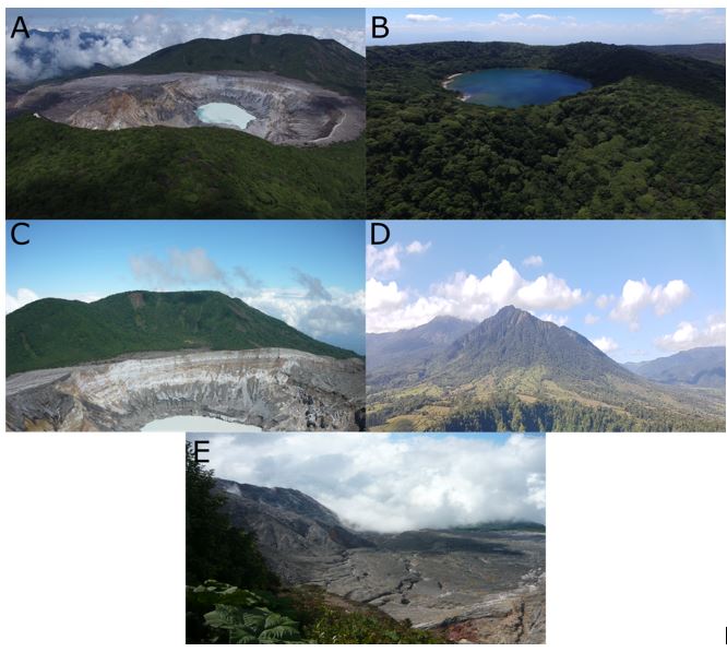 Geomorfositios del Parque Nacional Volcán Poás
