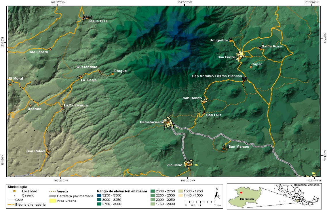 Ubicaci�n de San Juan Nuevo, Mich., M�xico