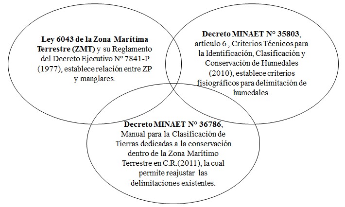 Marco técnico/legal para elección de criterios fisiográficos mínimos en la delimitación de los manglares.