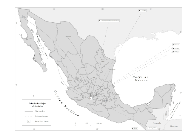 Flujos tur&iacute;sticos nacionales e internacionales a Michoac&aacute;n