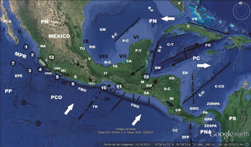 Esquema tect&oacute;nico