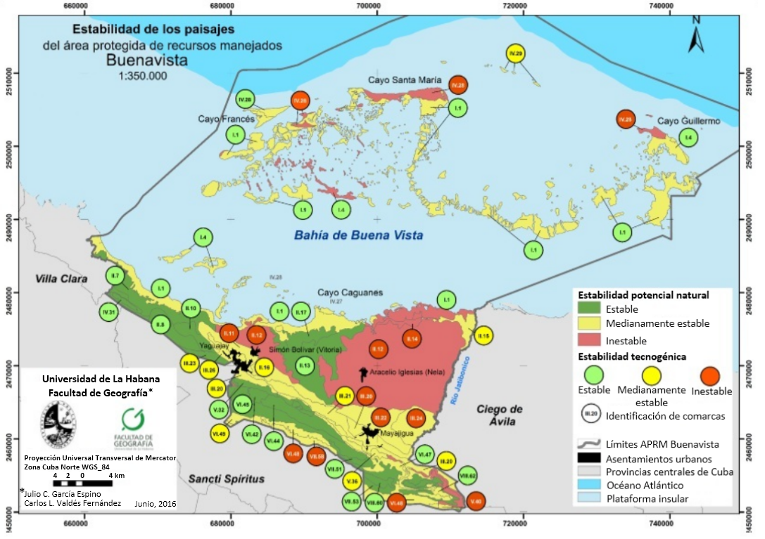 Mapa de la estabilidad natural y tecnog&eacute;nica