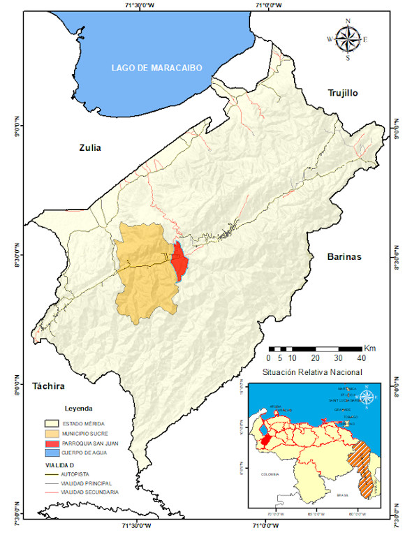 Ubicaci&oacute;n relativa del &aacute;rea de investigaci&oacute;n.