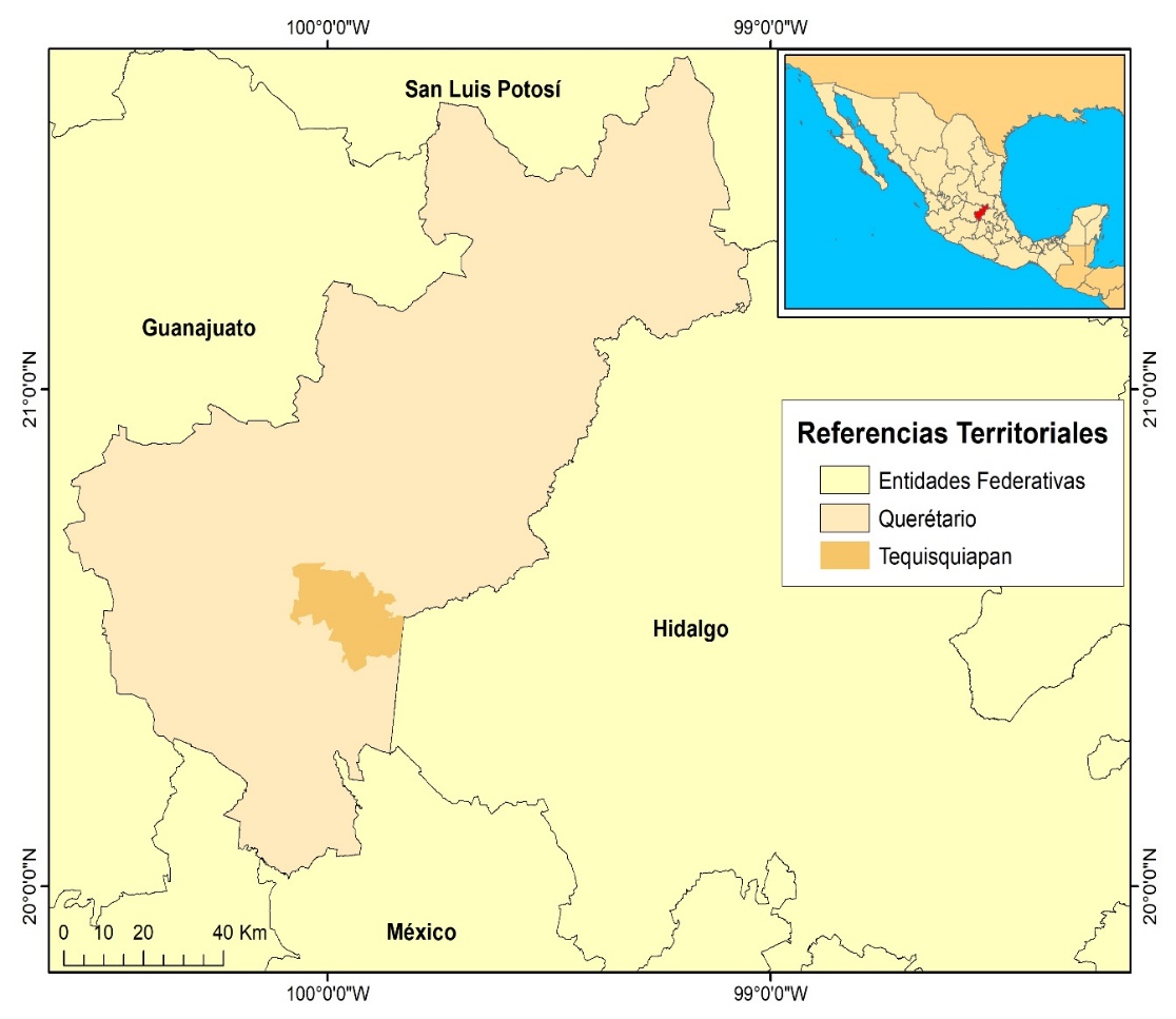 Ubicaci&oacute;n del municipio de Tequisquiapan