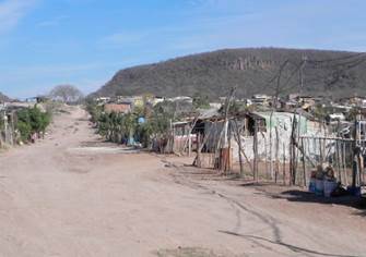 View of the squatter settlement