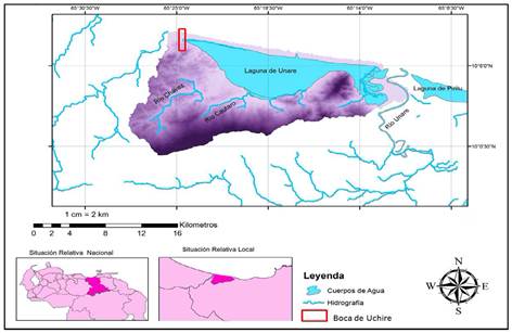 Mapa de localización del área de estudio