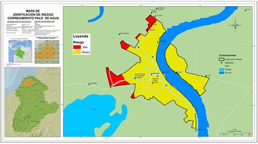 Zonificaci&oacute;n por riesgo en el corregimiento de Palo de Agua
