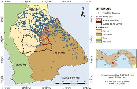 Localizaci&oacute;n de pozos profundos en las provincias de Herrera y Los Santos.