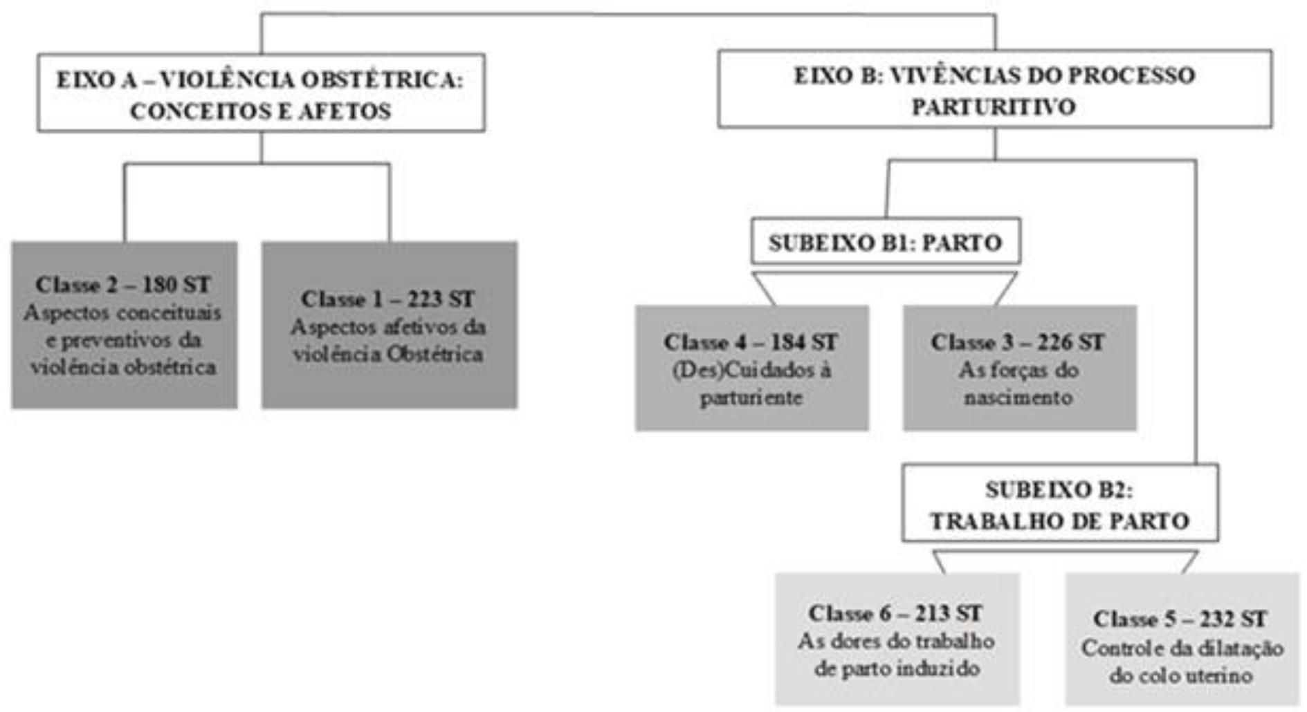 Dendograma das Representaes Sociais de mulheres sobre Violncia Obsttrica