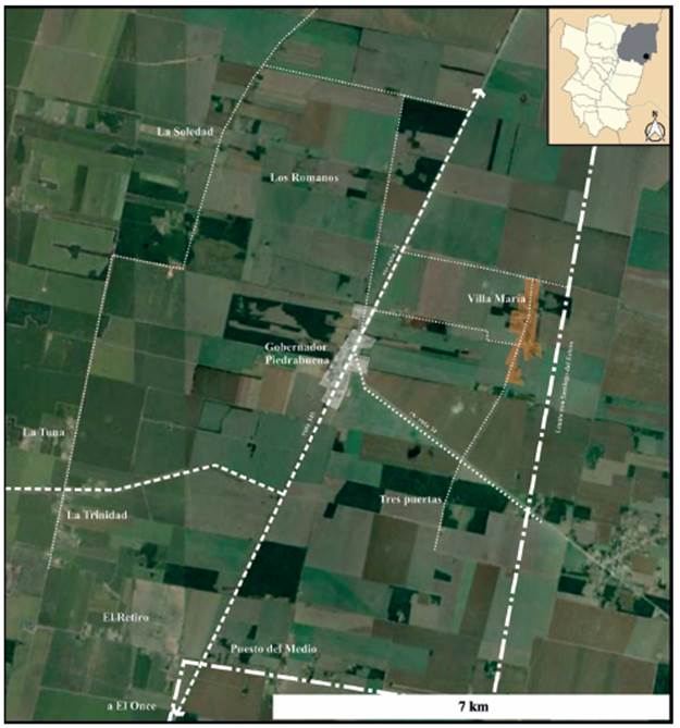 Ubicaci�n de la zona de estudio