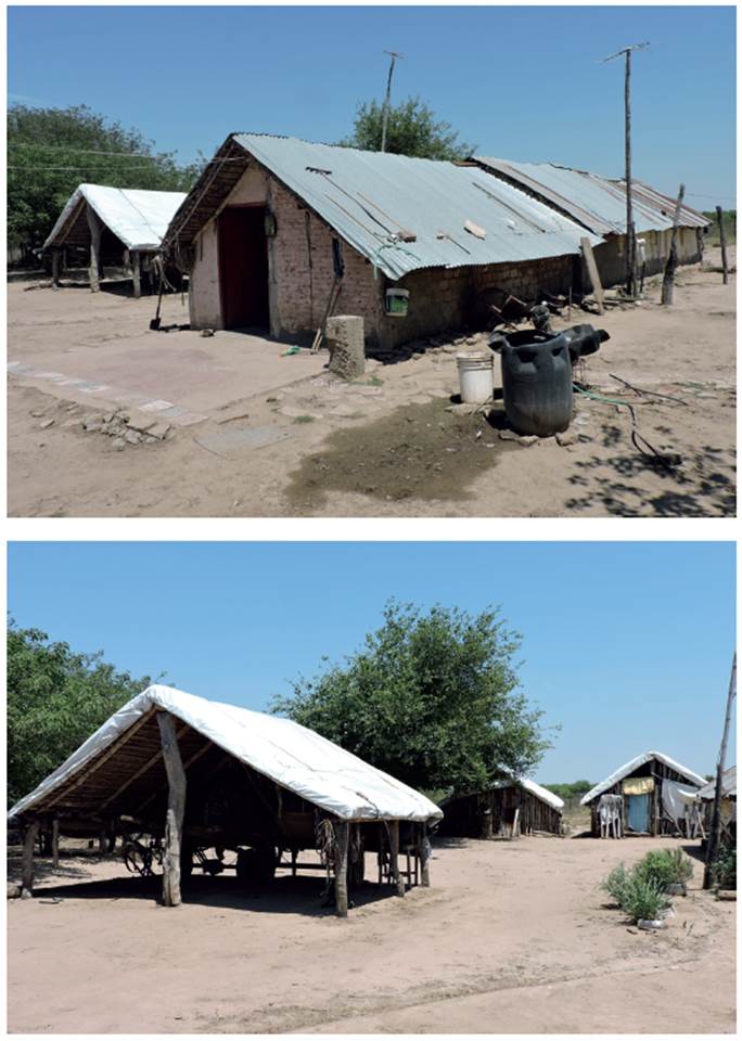 Viviendas de adobe, bloque y chapa, Villa Mar�a