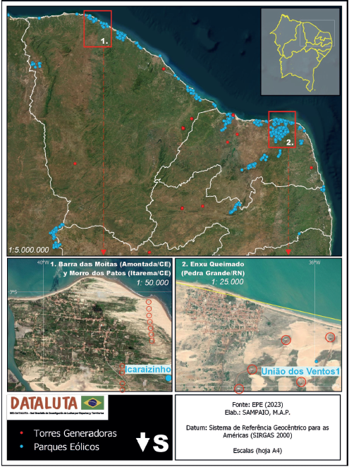 Comunidades tradicionales de Barra das Moitas (Amontada-Cear�), Morro dos Patos (Itarema-Cear�) y Enxu Queimado (Pedra Grande-Rio Grande do Norte), 2023