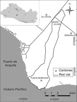 Mapa de ubicación de la cuenca del río Las marías.