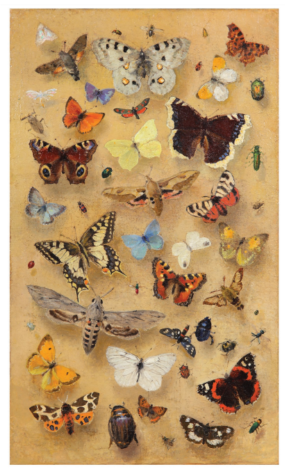 A painting byVasily D. Polenov entitled &ldquo;Babochki&rdquo; [Lepidoptera] (1870s) from the Museum Estate of Vasily Polenov, Polenovo (Tula Region, Russia).