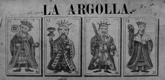 La Argolla. Figuras de la baraja ecuatoriana