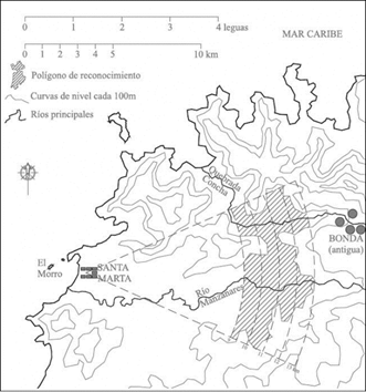 Plano del &aacute;rea de b&uacute;squeda (zona sombreada)