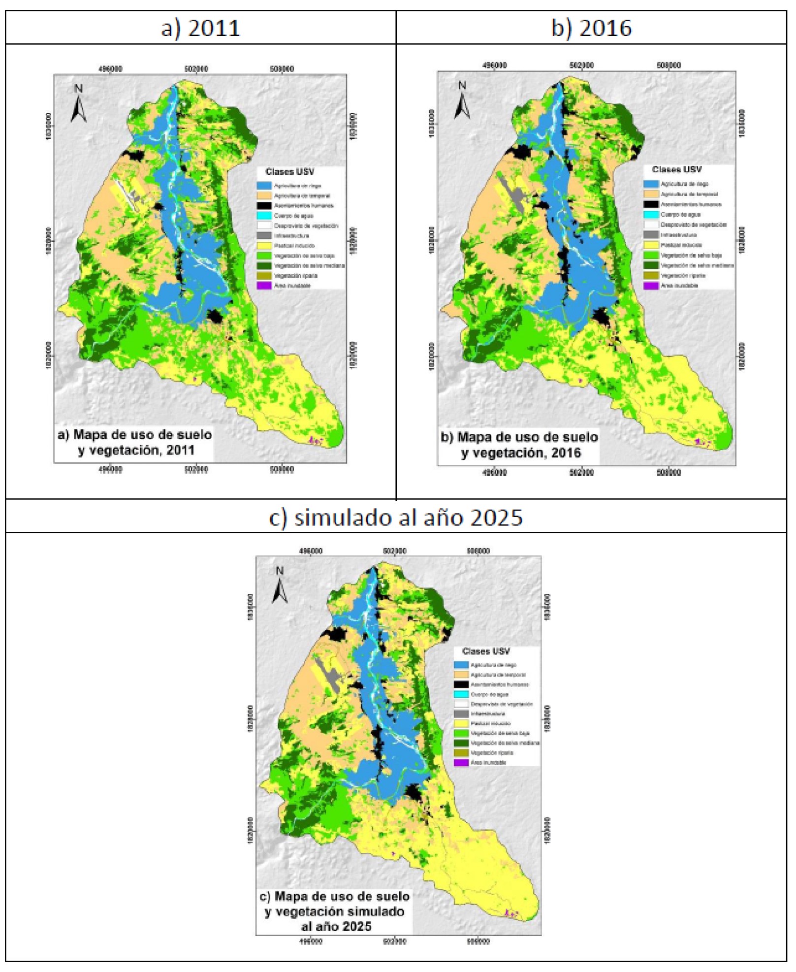 Mapas de cobertura y uso del suelo